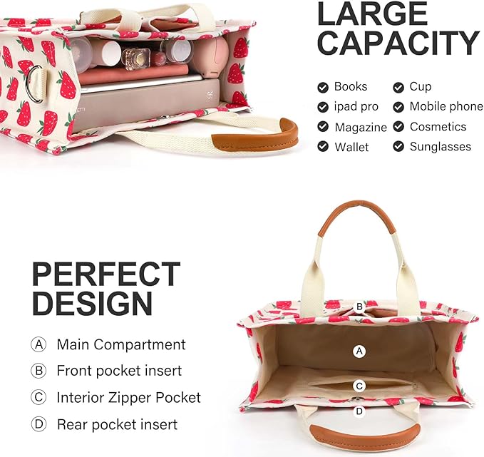 Bag for Women with Pockets Crossbody Bag Tote Shoulder Handbags