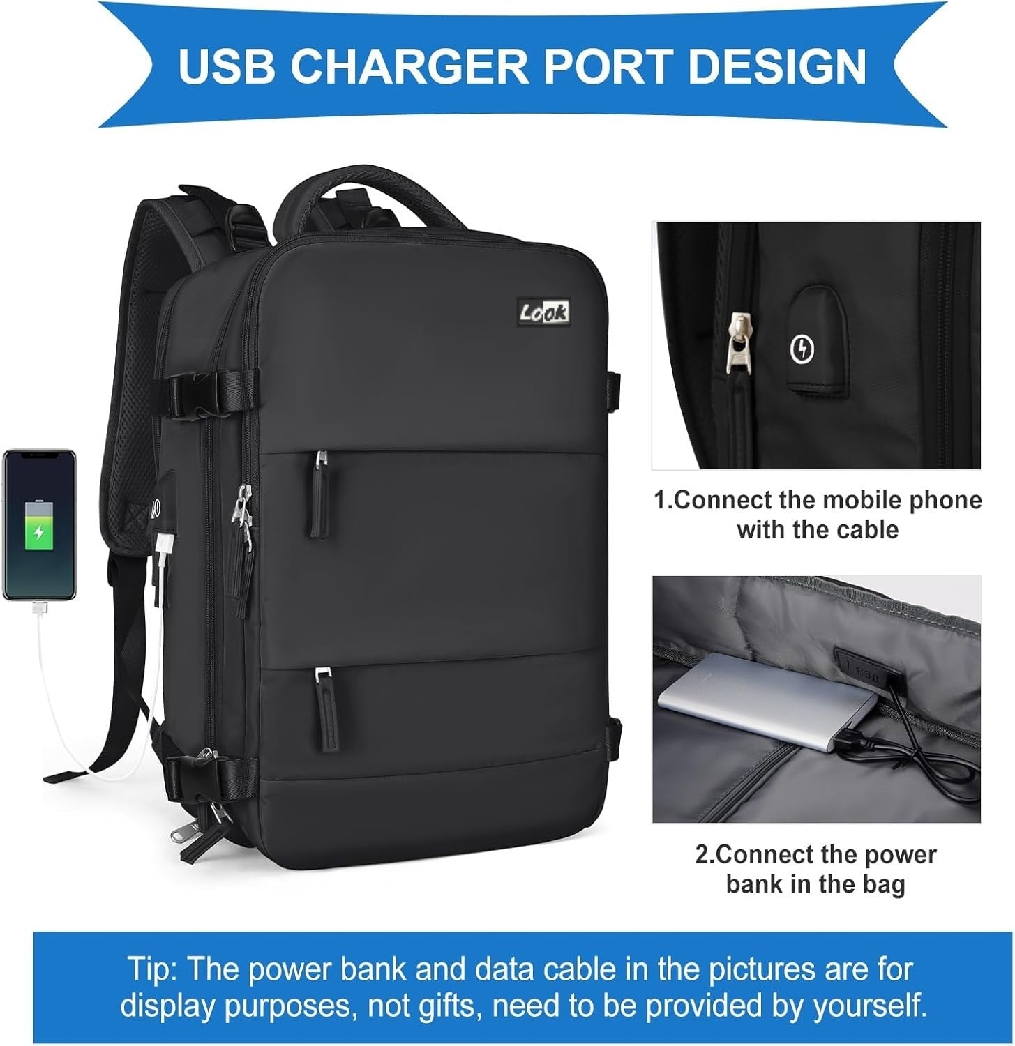 Professional Look Travel Laptop Backpack - 15.6"