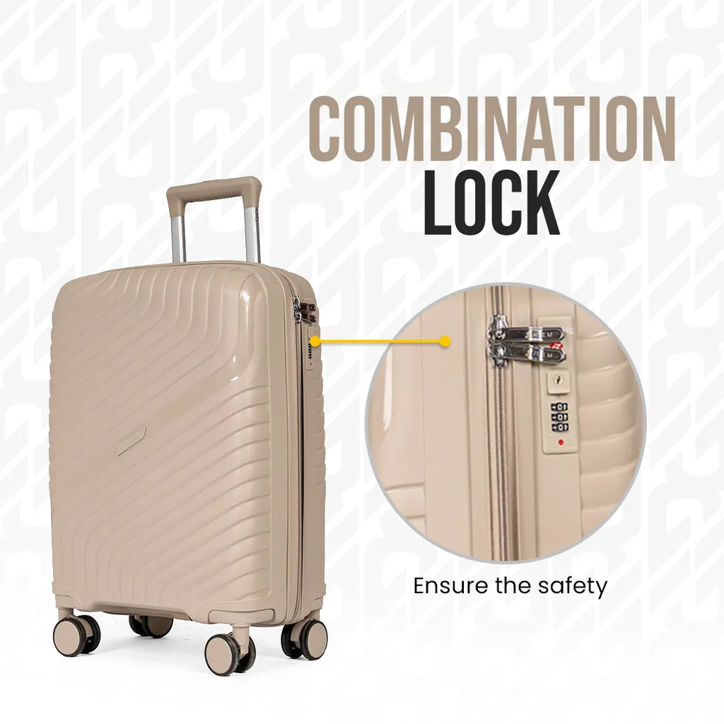 Everest Dune XL005 | Premium Unbreakable 3-Piece Suitcase Set