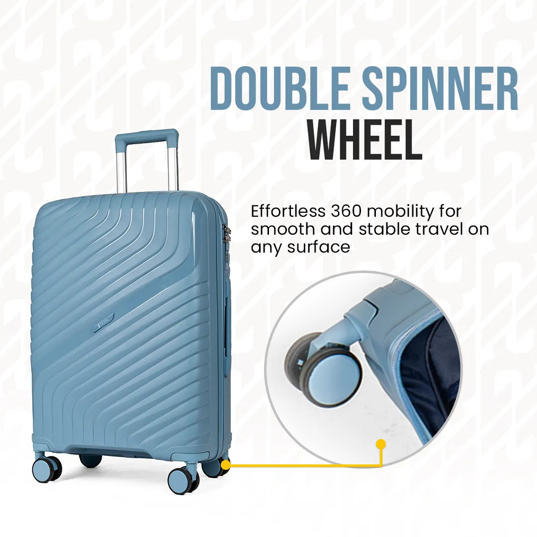 Everest Dune XL005 | Premium Unbreakable 3-Piece Suitcase Set