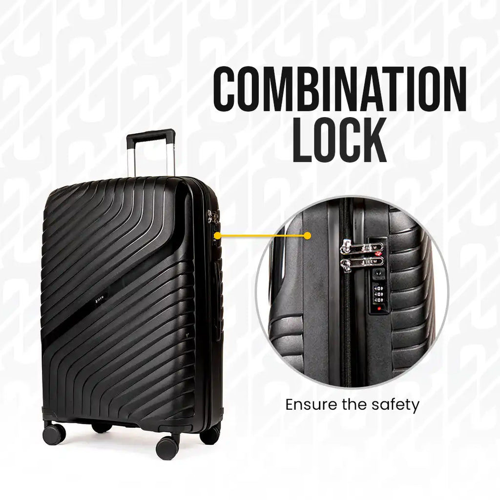 Everest Dune XL005 | Premium Unbreakable 3-Piece Suitcase Set