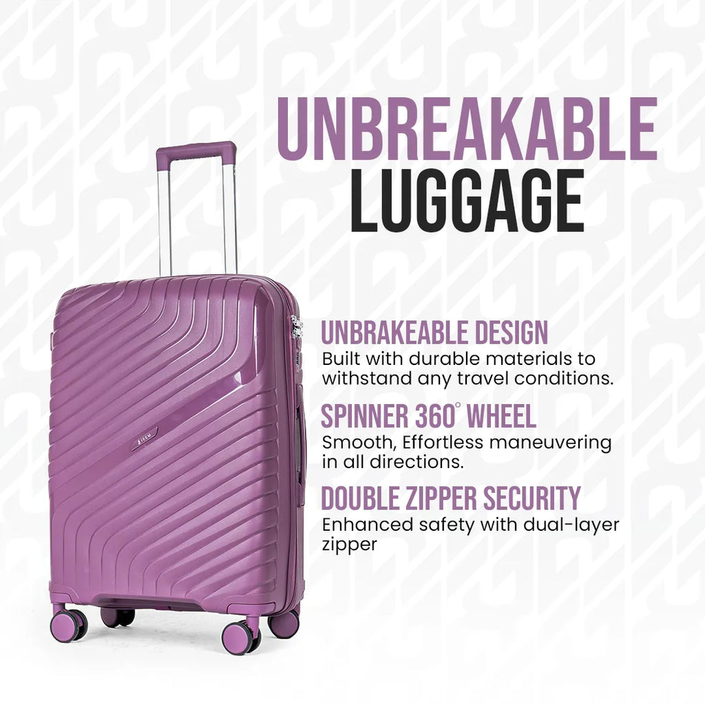 Everest Dune XL005 | Premium Unbreakable 3-Piece Suitcase Set