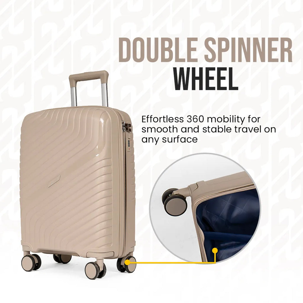 Everest Dune XL005 | Premium Unbreakable 3-Piece Suitcase Set