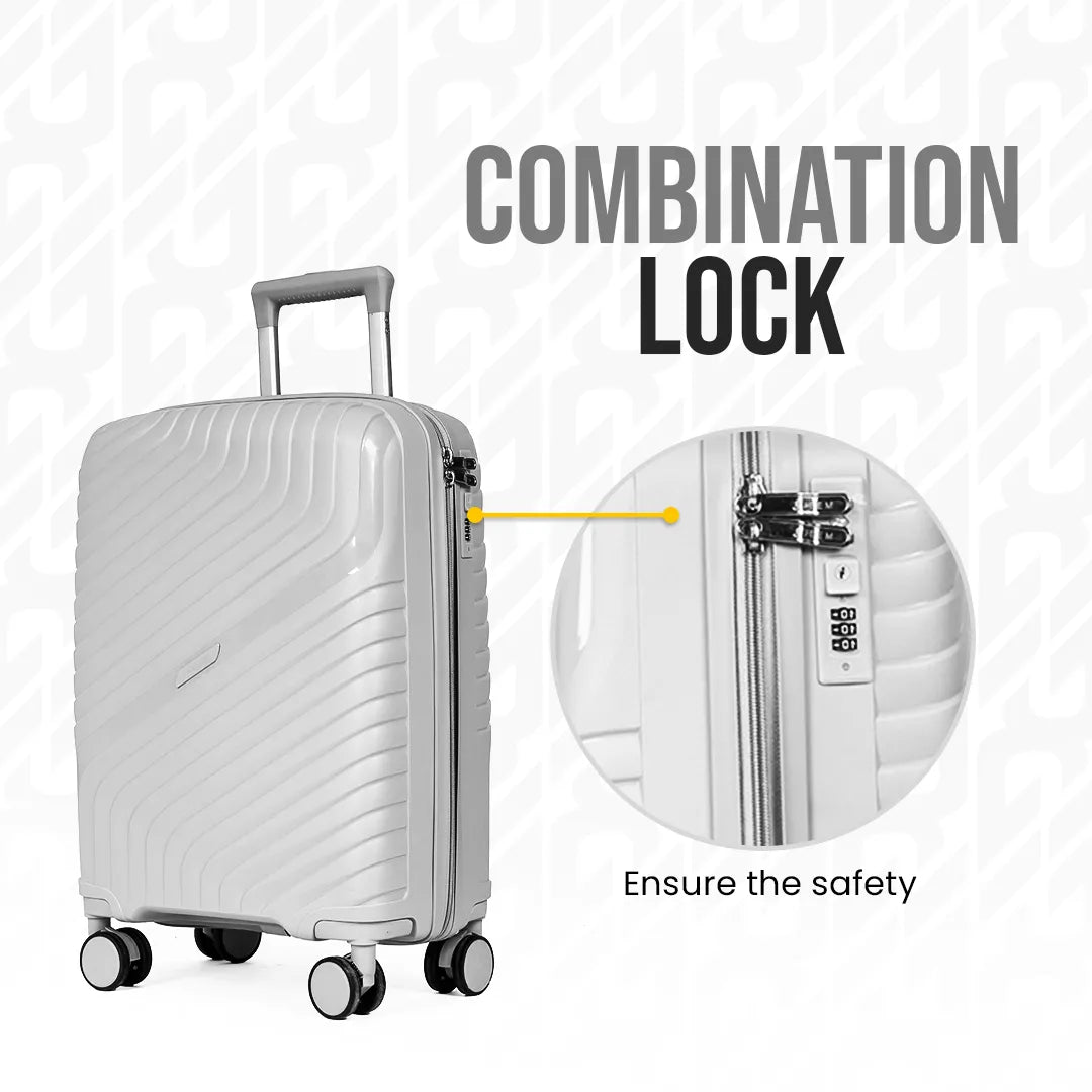 Everest Dune XL005 | Premium Unbreakable 3-Piece Suitcase Set