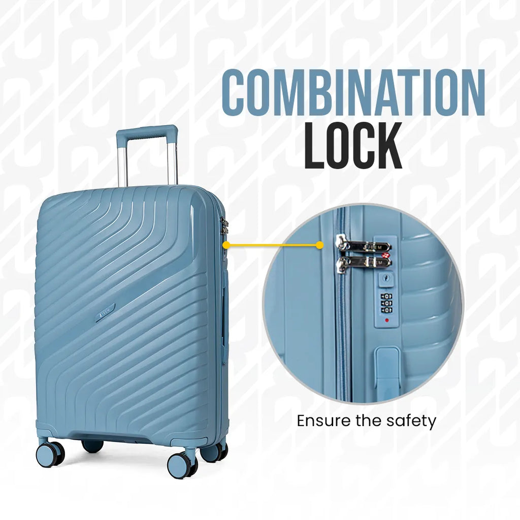 Everest Dune XL005 | Premium Unbreakable 3-Piece Suitcase Set