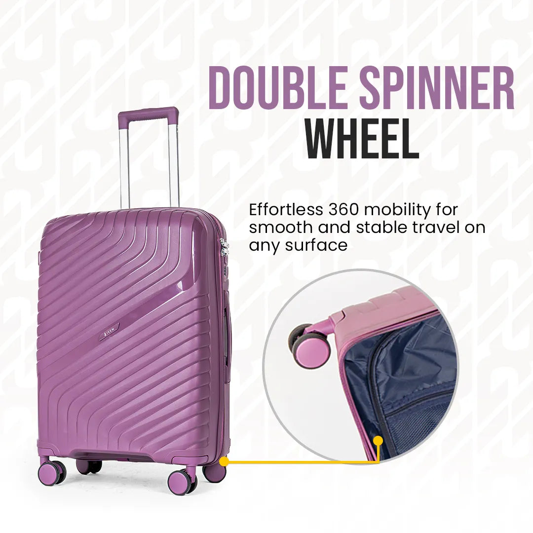 Everest Dune XL005 | Premium Unbreakable 3-Piece Suitcase Set