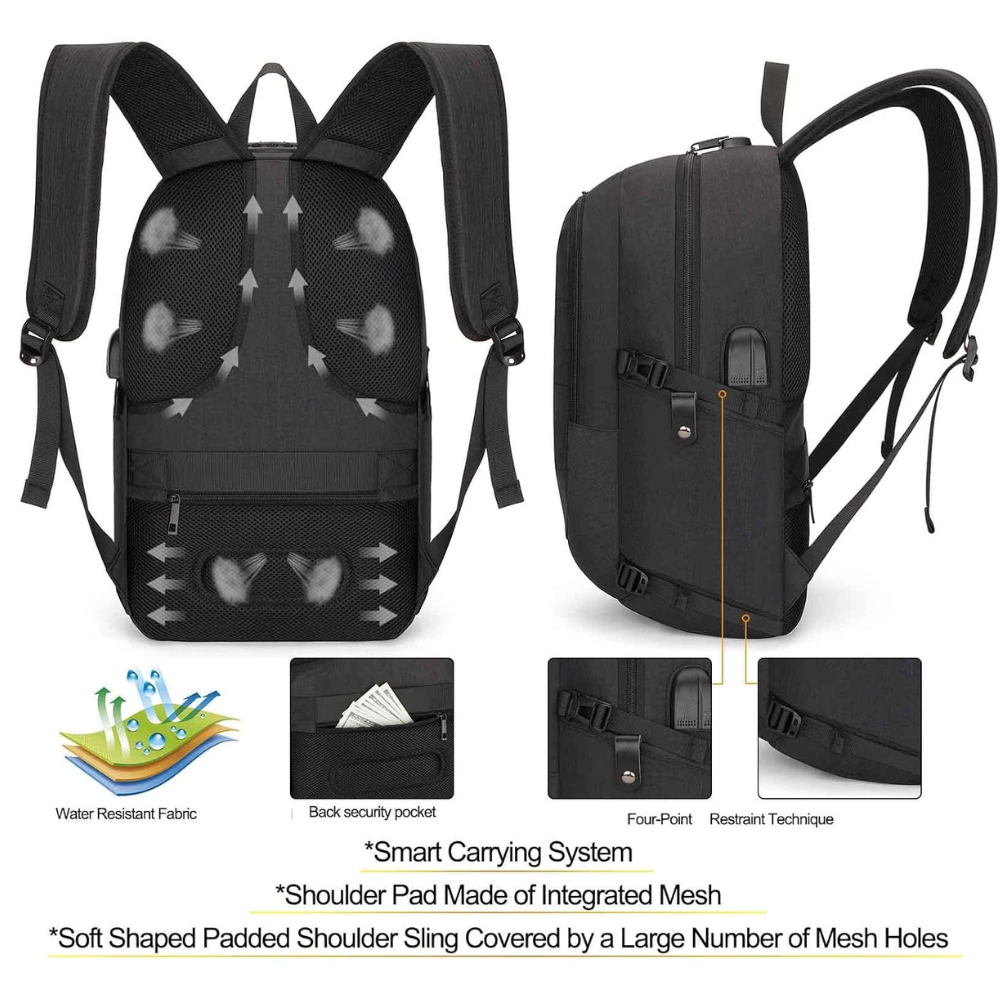 Men's Large Laptop backpack 19"