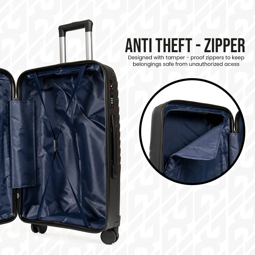 Everest Dune XL005 | Premium Unbreakable 3-Piece Suitcase Set