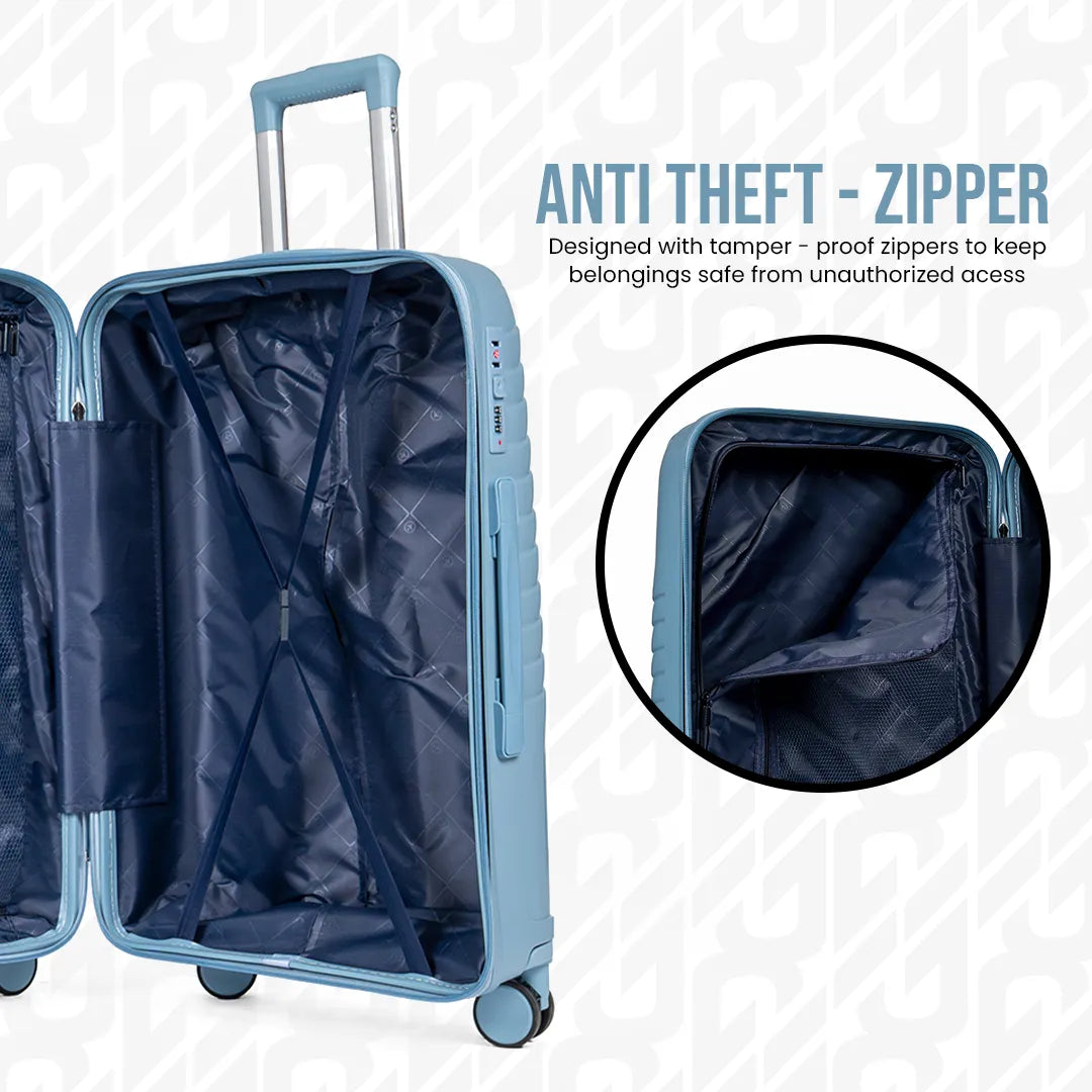 Everest Dune XL005 | Premium Unbreakable 3-Piece Suitcase Set