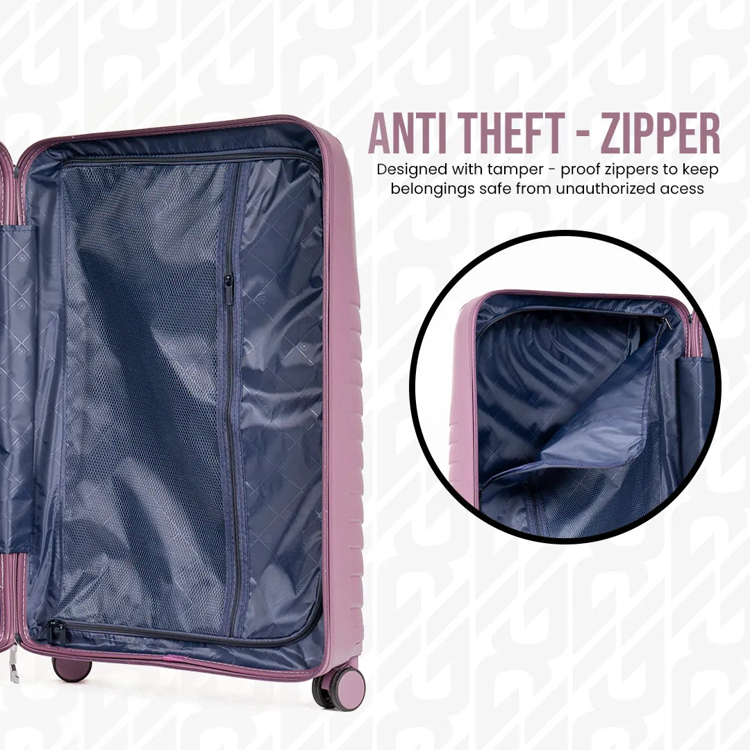 Everest Dune XL005 | Premium Unbreakable 3-Piece Suitcase Set