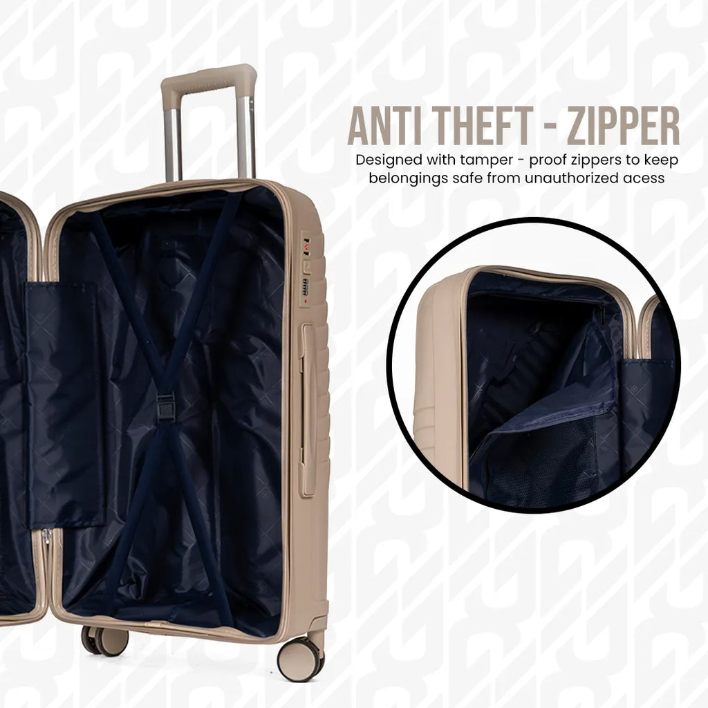 Everest Dune XL005 | Premium Unbreakable 3-Piece Suitcase Set