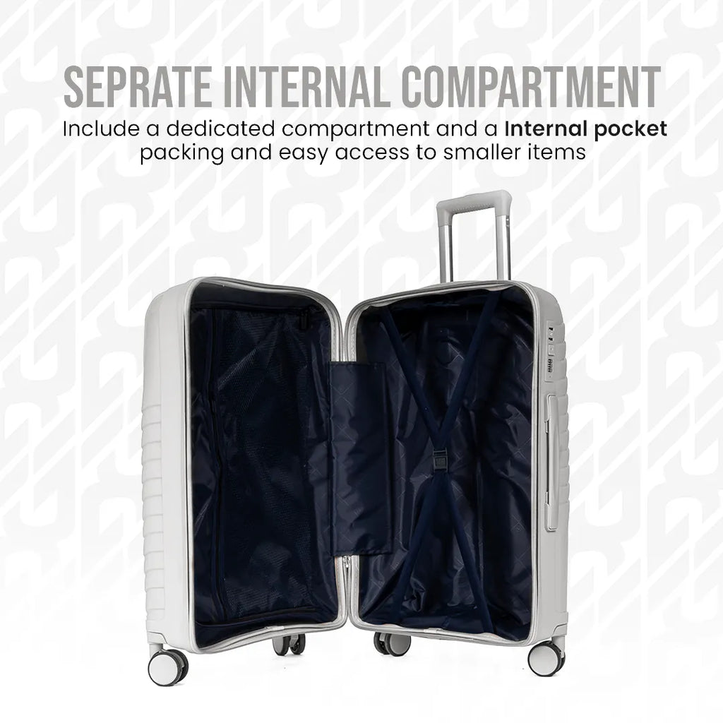 Everest Dune XL005 | Premium Unbreakable 3-Piece Suitcase Set