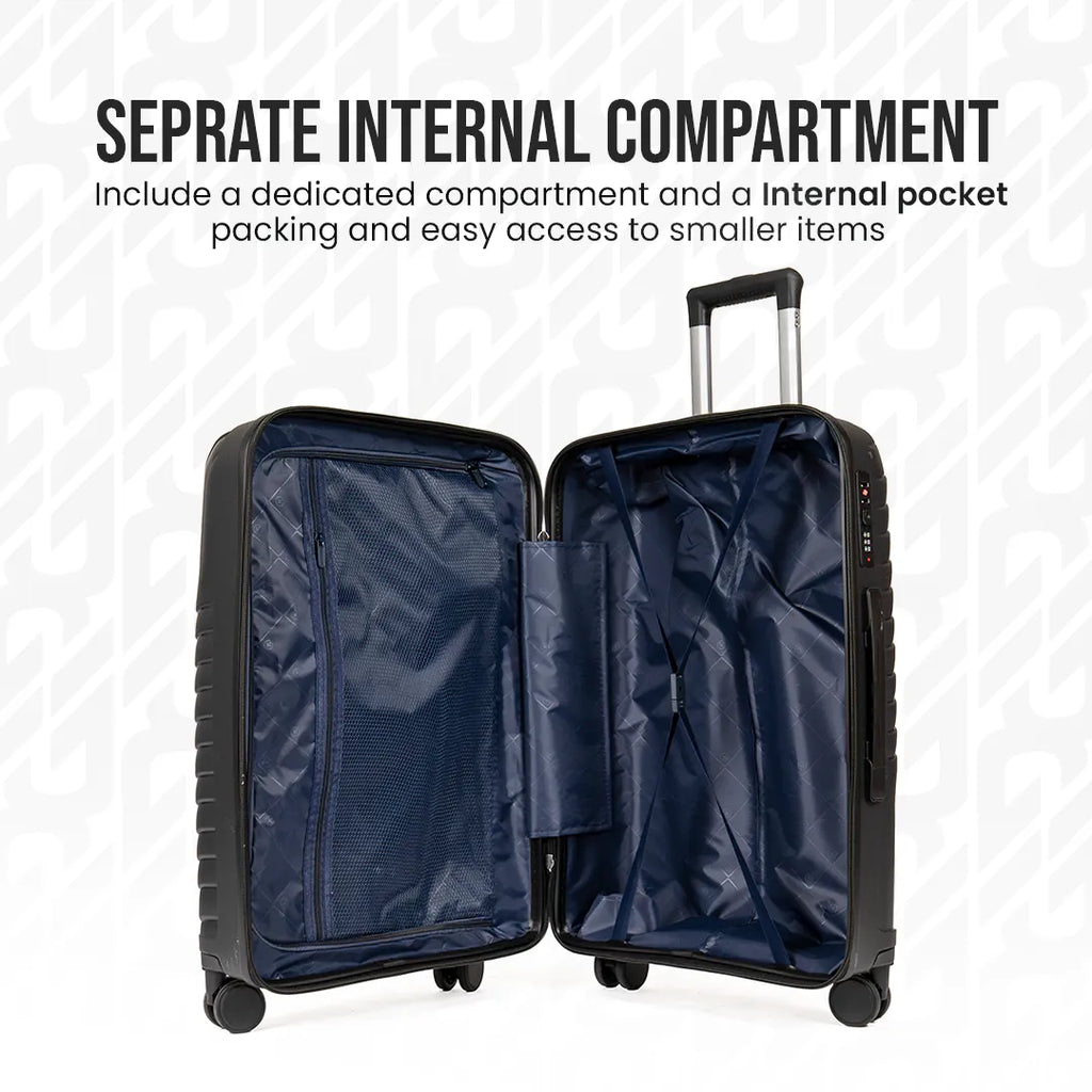 Everest Dune XL005 | Premium Unbreakable 3-Piece Suitcase Set