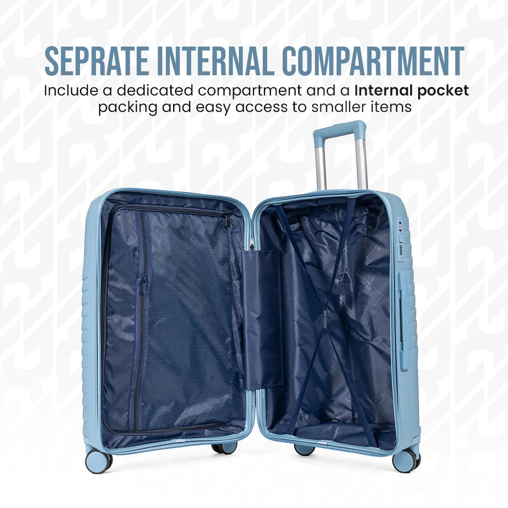 Everest Dune XL005 | Premium Unbreakable 3-Piece Suitcase Set